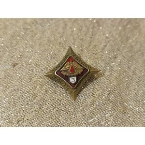 Vintage Brown County General Hospital 3 Year Service Metal Pin Brooch Award Ohio